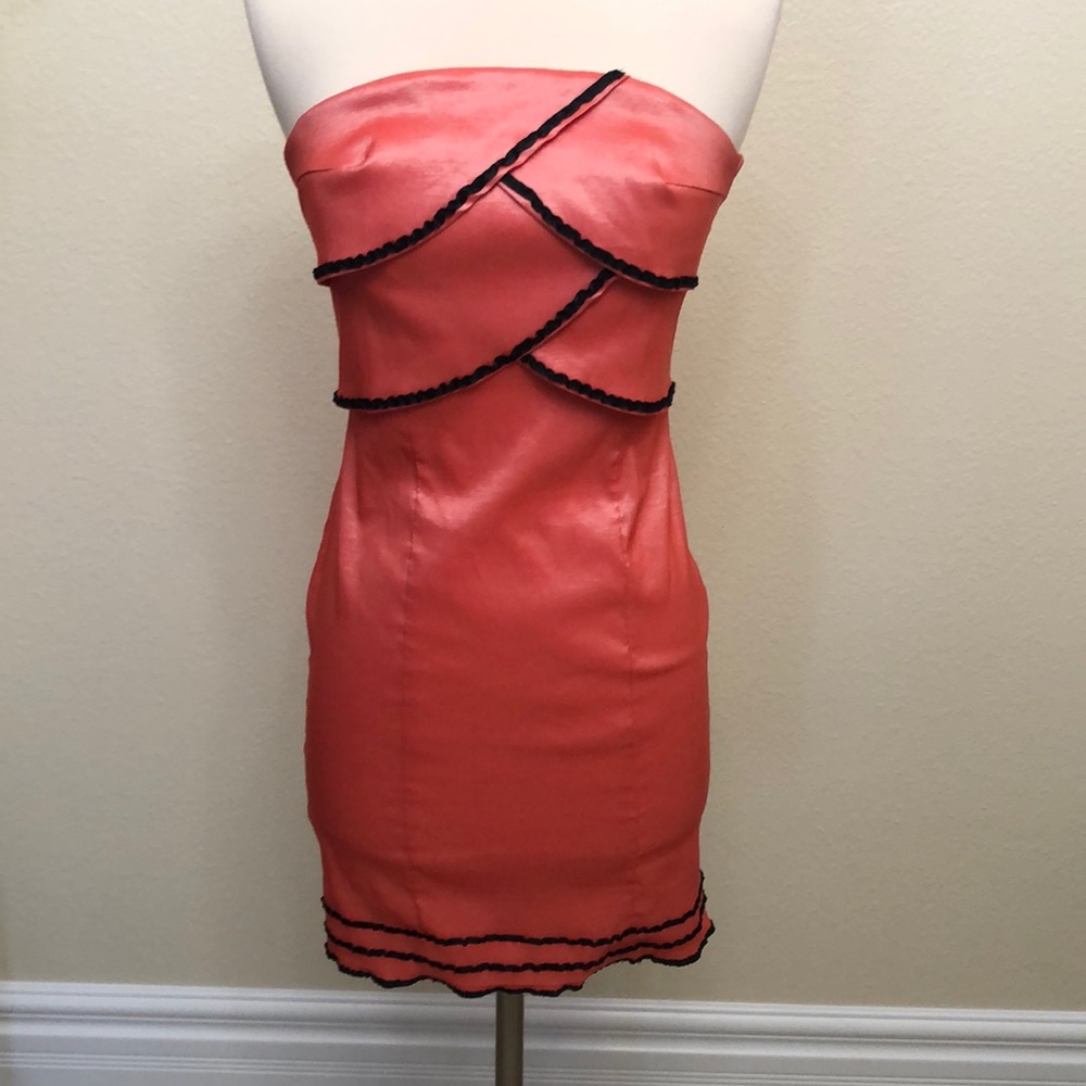 Pink and Black Party Dress